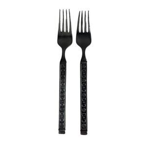 Gorham Hacienda Stainless Steel Antique Floral Salad Fork Lot of 2